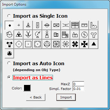 Import Options Import Options